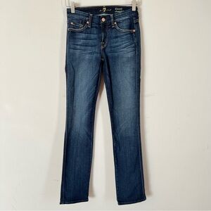 7 For All Mankind Kimmie Straight Jeans Women's Size 26 Dark Wash